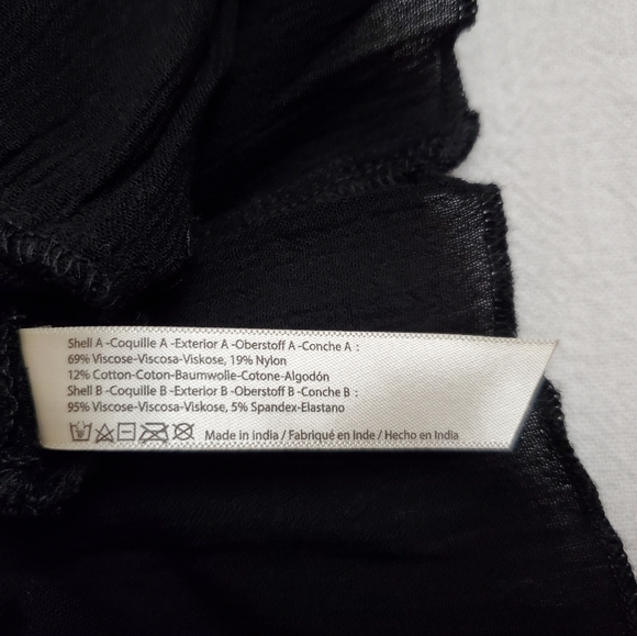 Free People Adella Corset Cami Black Lace Tiered Strapless Crop Top Size XS Boho - Picture 9 of 11